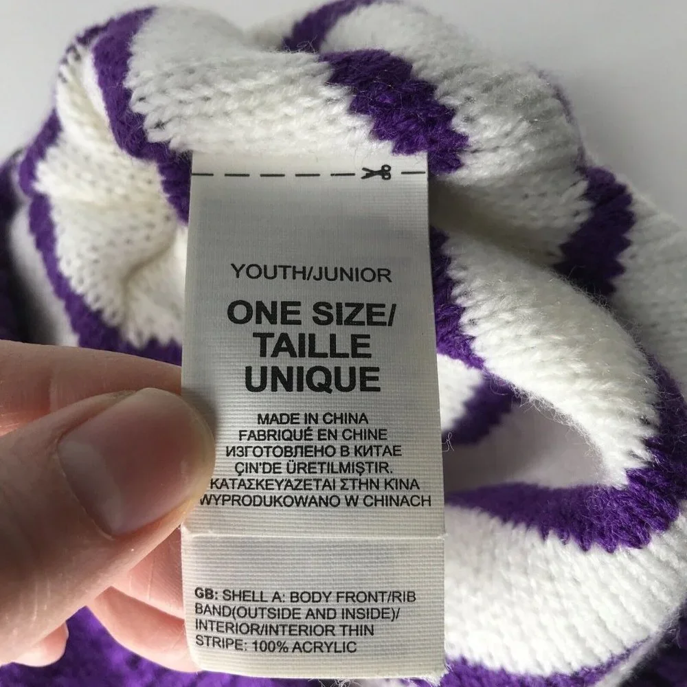 The North Face Youth One Size Purple Beanie